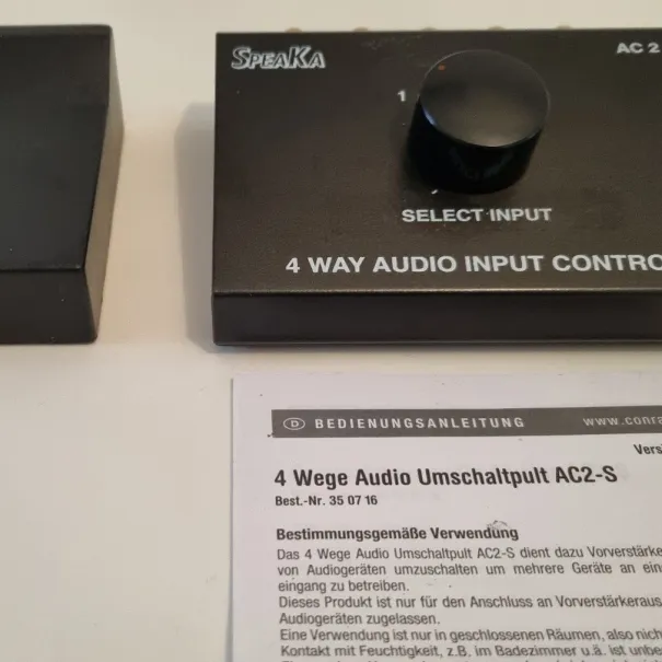 Audio Controll Speaka Cinque Anschluss Regler - Bild 3 / 9