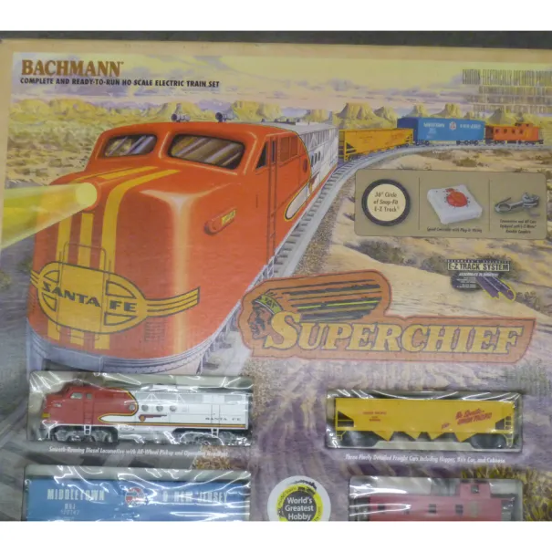 Bachmann Modellbahn Santa Fe Flyer Spur HO Packung - Bild 2 / 10