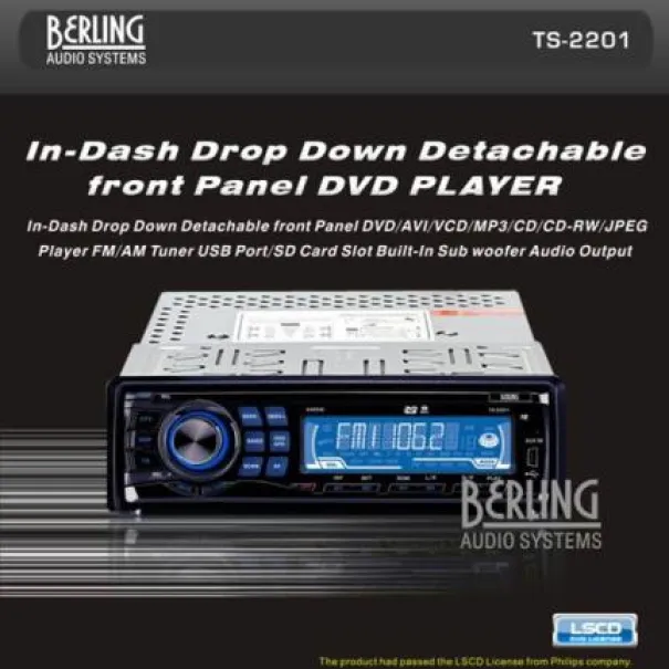 BERLING Audio Car Hifi System DVD TS-2201 DVD-VCD-CD-DIVX-ESP - Bild 6 / 12