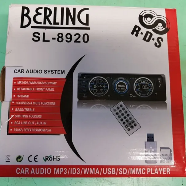 Berling SL-8920 Auto Radio, USB/SD/MP3/RDS/FM Player, - Bild 2 / 11