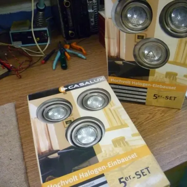 CASALUX Spot Lampen 5x 50 Watt 5 Einbauspots OVP - Bild 1 / 8