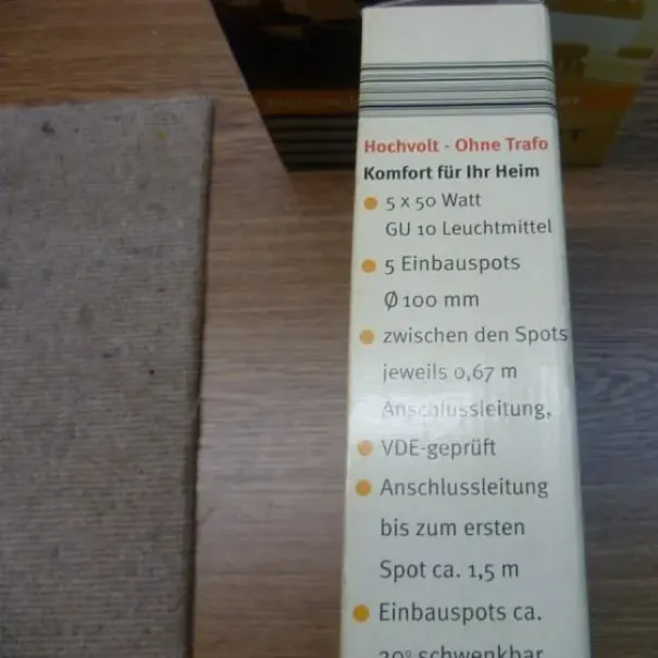 CASALUX Spot Lampen 5x 50 Watt 5 Einbauspots OVP - Bild 3 / 8