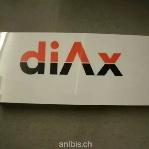 dIAX Damals dIAX Händler dann zu Sunrise NEUE Reklamentafel beidseitig beleuchtet - Bild 1 / 10