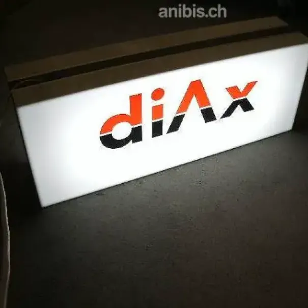 dIAX Damals dIAX Händler dann zu Sunrise NEUE Reklamentafel beidseitig beleuchtet - Bild 3 / 10