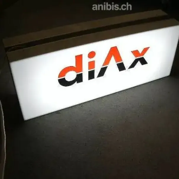 dIAX Damals dIAX Händler dann zu Sunrise NEUE Reklamentafel beidseitig beleuchtet - Bild 6 / 10