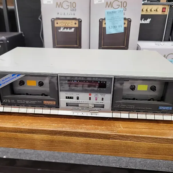Doppel Kassetten TAPE Technics RS-B33 W silber - Bild 2 / 12