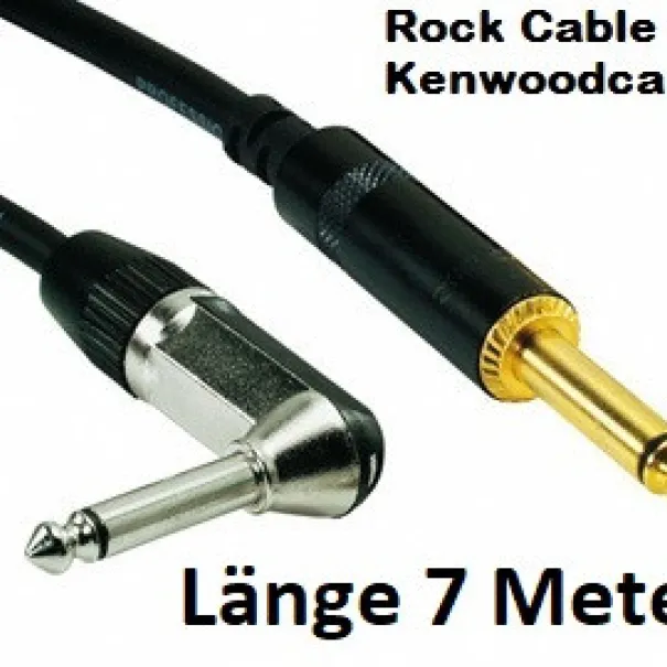 Gitarren Kabel rockcable Nei 7 Meter Länge Abgewinkelt - Bild 1 / 11