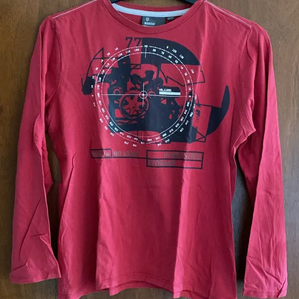 Gr. 164/170 rotes Langarm-Shirt von Garcia - Bild 1 / 2