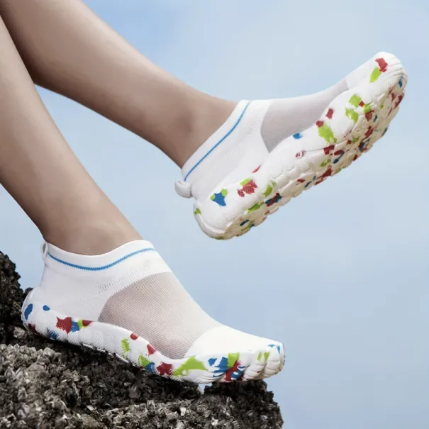 Gr. 40 weisse, schnelltrocknende Badeschuhe - Bild 1 / 2