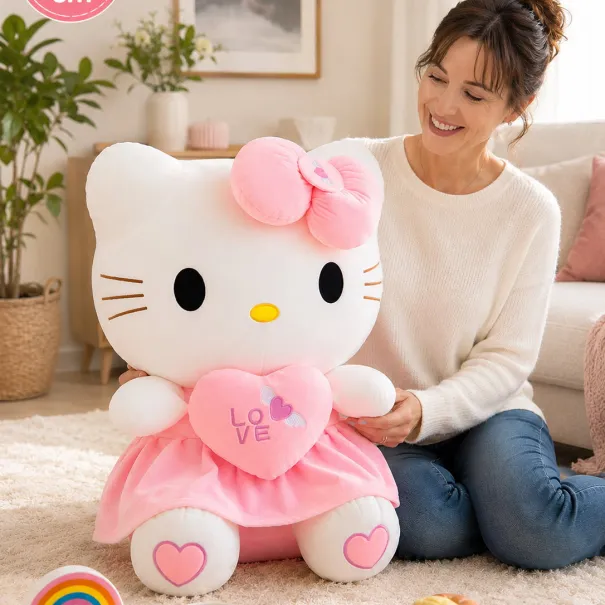 Hello Kitty Plüschtier XXL 70 cm Rosa - Bild 1 / 1