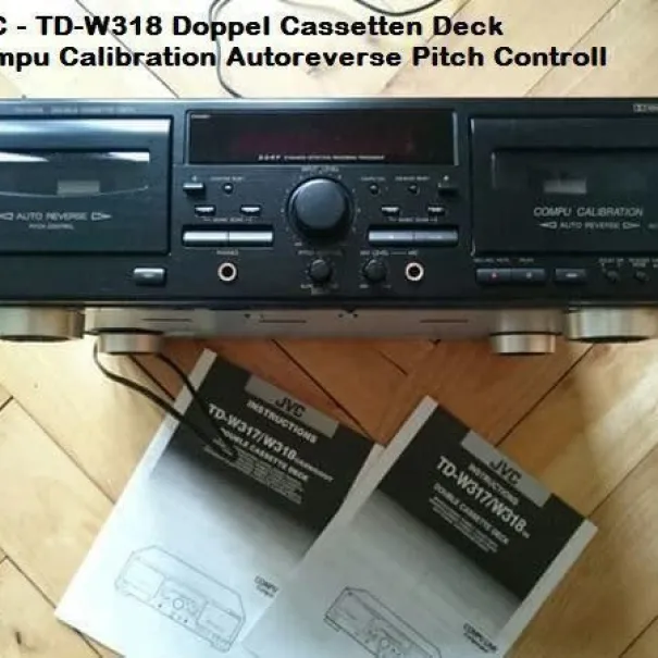Hifi Doppel Kassetten Tape JVC-Doppel Cass Tape TD-W318 - Bild 2 / 11