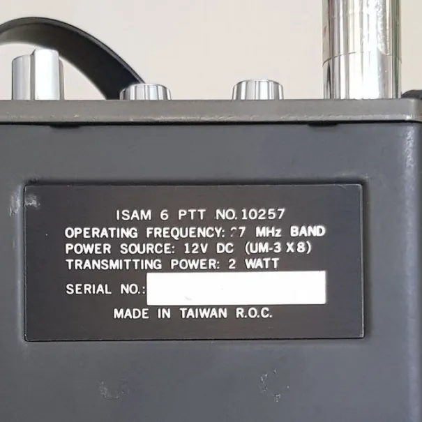 ISAM 6 - CB Handfunkgerät 6 Kanal Gut erhaltenes Handfunkgerät Teleskop Antenne Neu ersetzt. - Bild 3 / 11