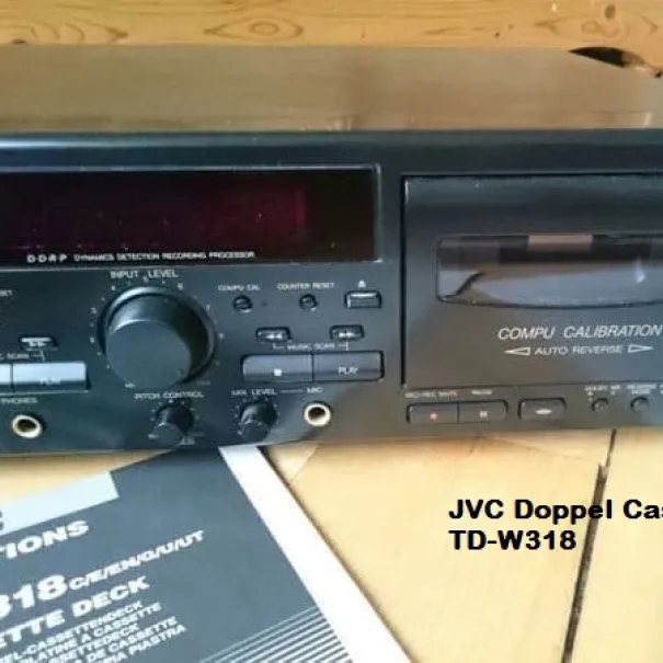 Kassetten Tape Doppeltape Black - TD-W718 Kassetten Recorder Autoreverse JVC - Bild 4 / 10
