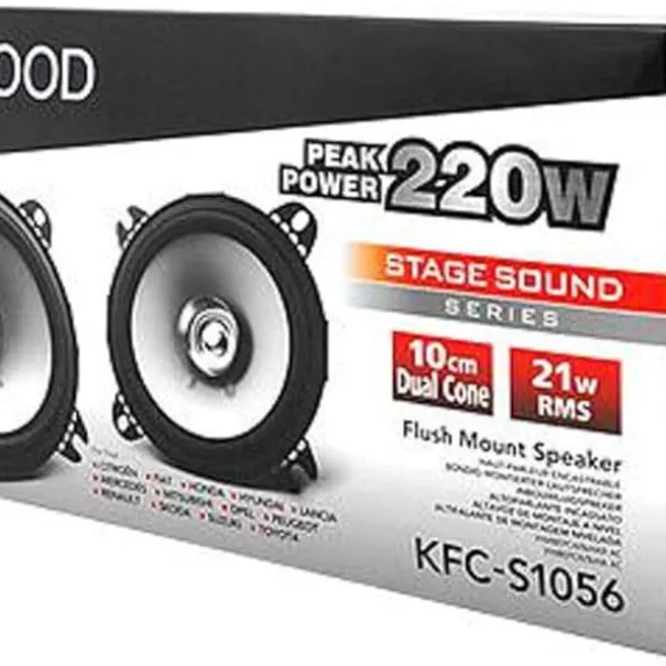 Kenwood KFC-S1056 STAGE SOUND SERIES, 10cm Doppelkonus-Lautsprecher Neu OVP - Bild 4 / 12