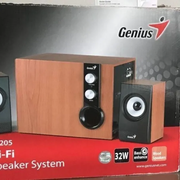 Lautsprecher Sound System Genius 36 Watt Power WooferOVP - Bild 1 / 9