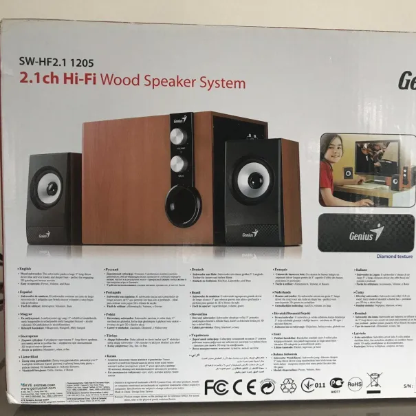Lautsprecher Sound System Genius 36 Watt Power WooferOVP - Bild 2 / 9