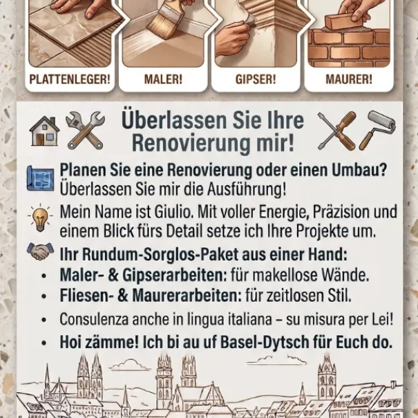Maurer, Plattenleger, Gipser, Maler - Bild 2 / 2