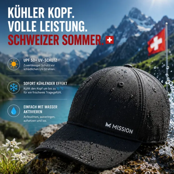 🧢 MISSION Cooling Cap mit UPF 50+ UV Schutz - Bild 1 / 1