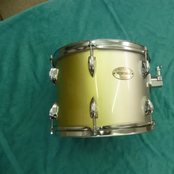 MONTANA   Drum Tom inkl. Halter  gold / silber - Bild 1 / 10