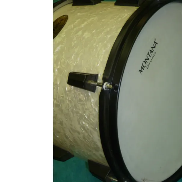 MONTANA   Drum TOM   weiss Perlmut   schwarz matt Rand - Bild 3 / 11