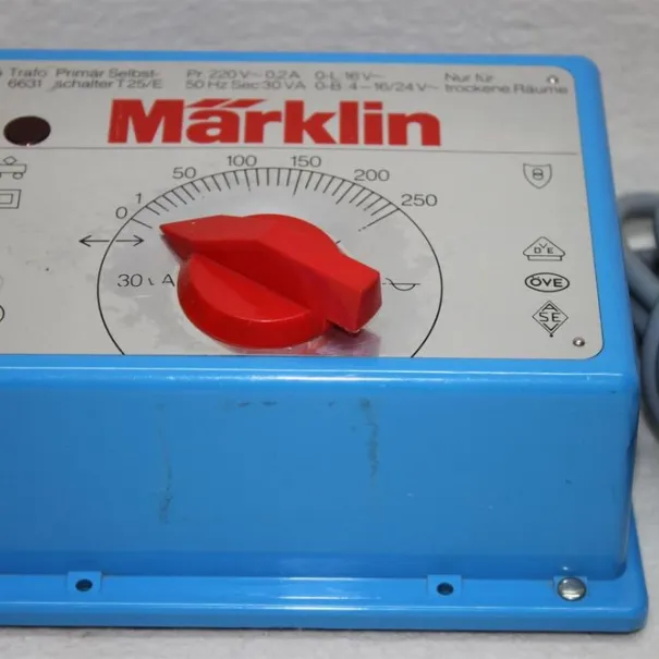 Märklin TRAFO 37540 T 25 blau O-L 16V 0-B7-16/24 Volt Fahrtenregler trafo - Bild 5 / 10