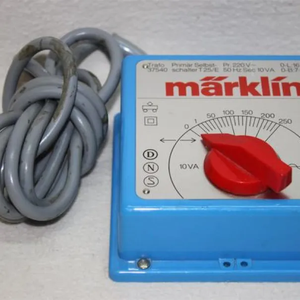 Märklin TRAFO 37540 T 25 blau O-L 16V 0-B7-16/24 Volt Fahrtenregler trafo - Bild 1 / 10