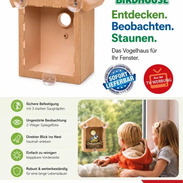 My Spy Birdhouse Vogelhaus fürs Fenster - Bild 1 / 1