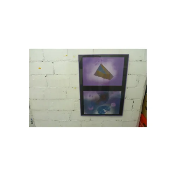 Nr: 21 Blitz Nebel Vasion 70 x 50 cm Violett Kunstofrahmen - Bild 1 / 7