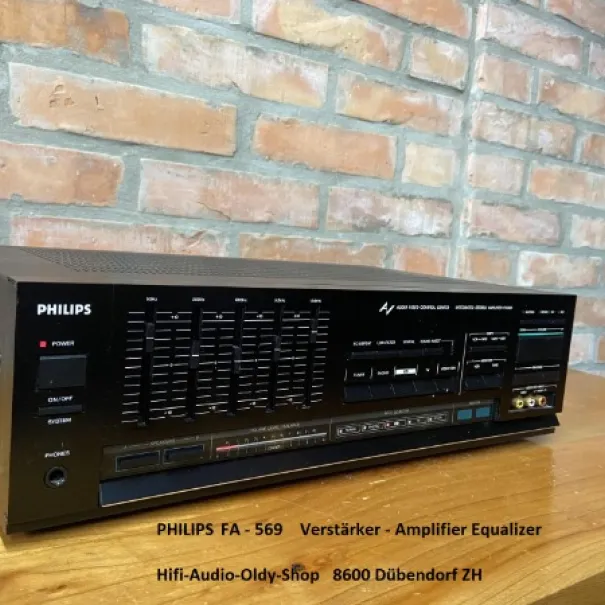 Philips Amplifier - Verstärker FA 569 and Equalizer and Katalog - Bild 1 / 11