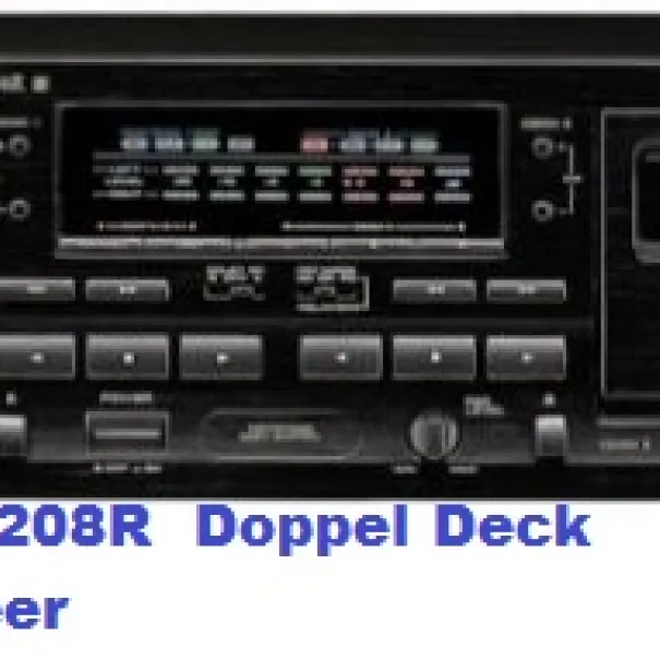 Pioneer Doppel Tape Top Modell CTW-208 R black Kassette - Bild 1 / 11