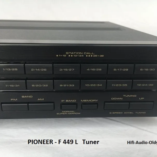 PIONEER F-445L Digital Tuner FM, MW Tuning-Skala: Digital FM Tuning Analoger Tuner Oldy black - Bild 1 / 12