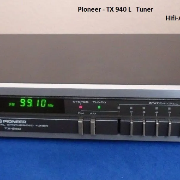 Pioneer TX-940 L Typ: Mono/Stereo-Tuner Abstimmbänder: FM, AM LW Abstimm-Skala: Digital silber - Bild 1 / 10