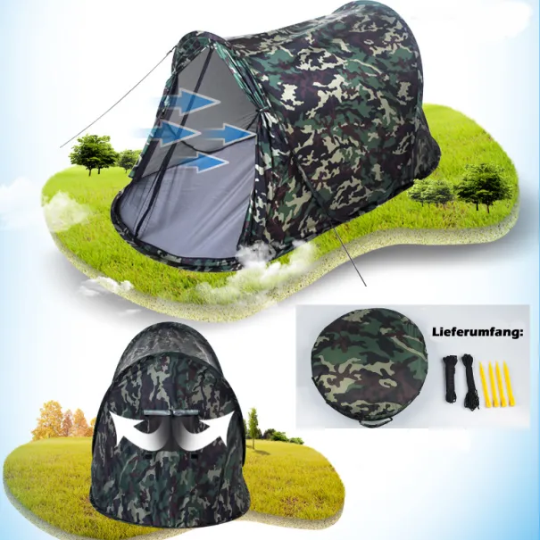 Wurfzelt 2 Personen Pop Up Wasserdicht Kompakt ✅ - Bild 3 / 3