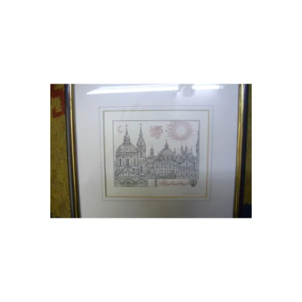 Raga Caput Regni 181/200 Kirche Dome Echter Gold Rahmen - Bild 1 / 6