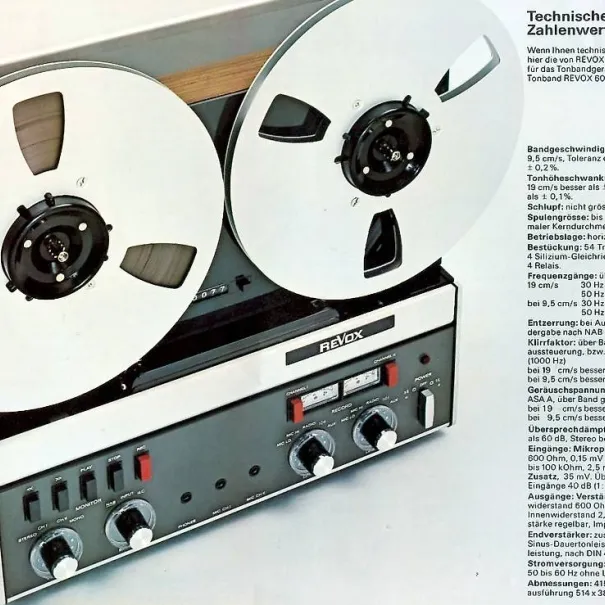 REVOX A 77 Spulen Tonband Gerät Top 450.- - Bild 5 / 9