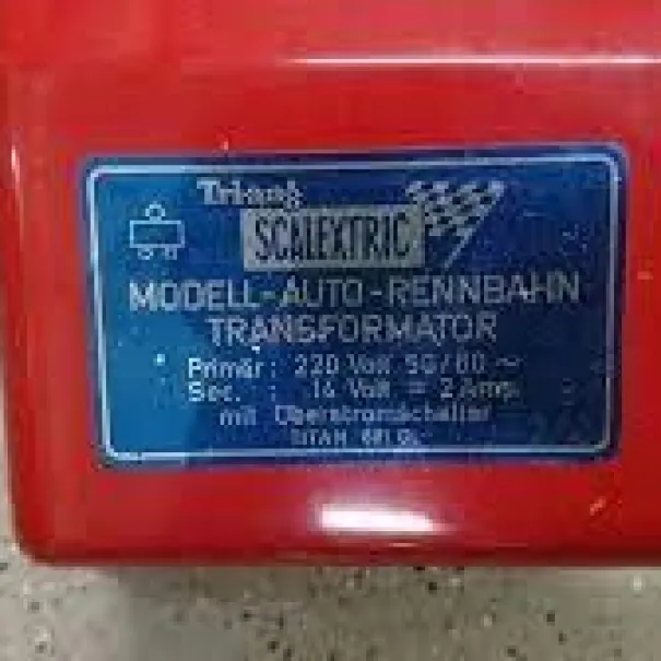 SCALEXTRIC Autorennbahn Trafo Top Oldy Triang - Bild 4 / 9