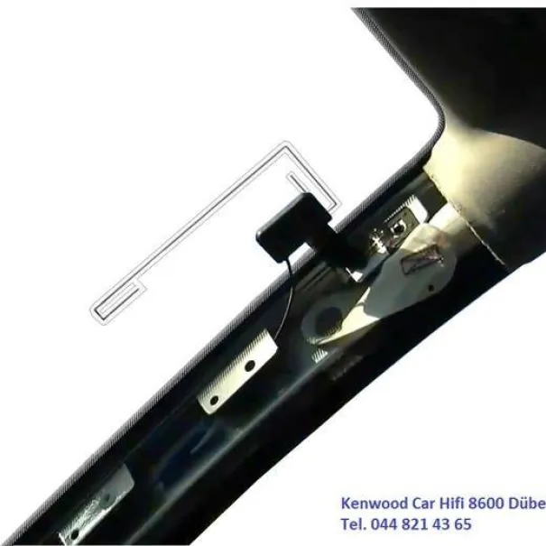 Scheiben Antenne DAB+ Auto Kenwood Radios - Bild 4 / 12