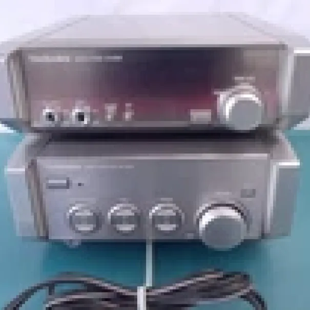 Technics   Mini System Hifi silber blau Led Leuchten Front  ST - H55     Tuner RDS  SE - HD 55  Amplifier Verstärker - Bild 3 / 12