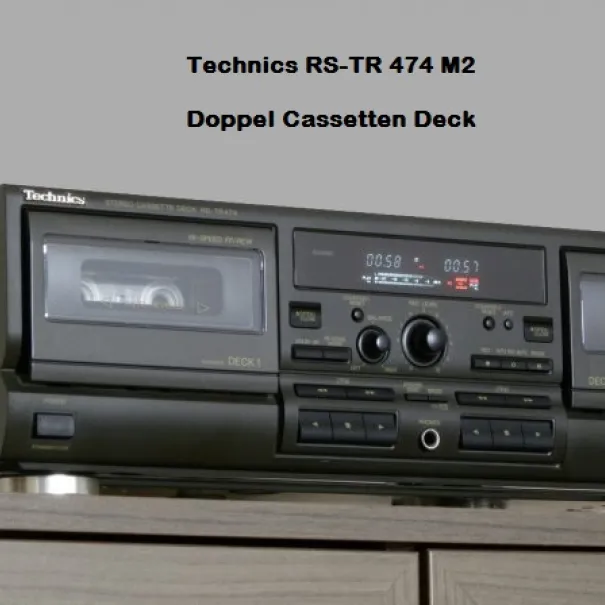 T E C H N I C S       RS-TR 474 Top DOPPEL Kassetten Tape HX PRO MOTORISIERTES Cassetten Fach autom. - Bild 2 / 8