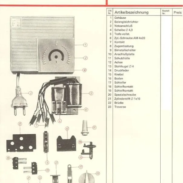 Trafo aus der DDR Zeiten gut erhalten F 2 grau Regelbar - Bild 2 / 10