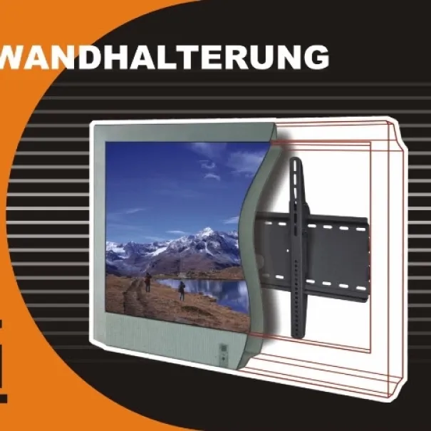Universal Halter Neigbar - PLASMA - LCD -TV -WANDHALTER Silber 30 bis 63 Zoll Neigbar - Bild 1 / 12