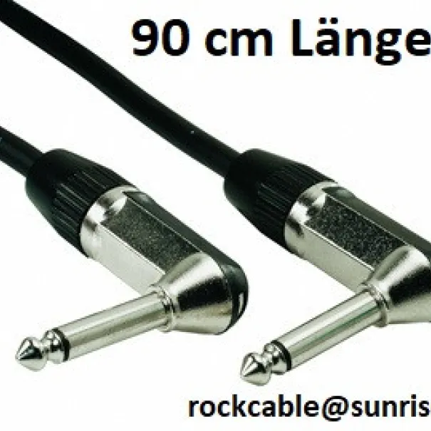 Verbindungen von Efekt geräte zu E-Gitarre usw..... 90 cm Länge Jack Kabel rockcable - Bild 3 / 11