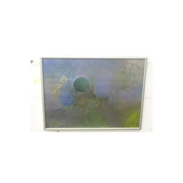 Welt Vasion 40 x 30 cm Alu silber Rahmen Spritz Pinsel Technik - Bild 1 / 6