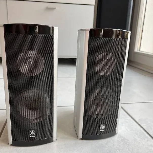 YAMAHA Hifi Lautsprecher schraub Anschluss Alu Gehäuse Edel - Bild 1 / 11