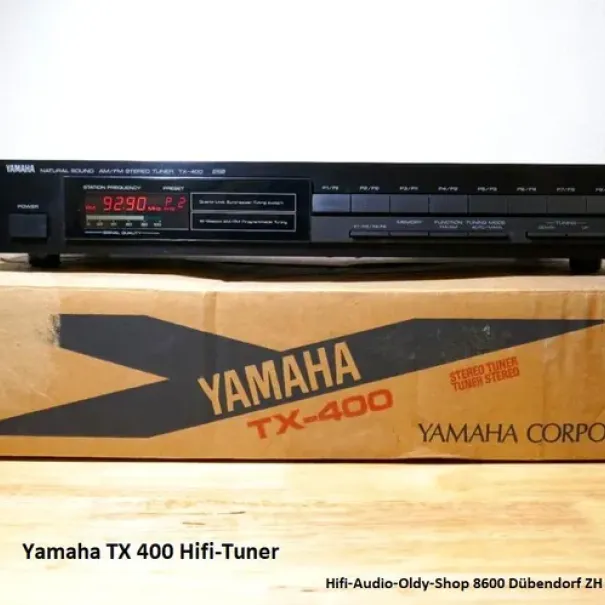 Yamaha TX-400 TX 400 Natural Sound AM FM Stereo Tuner in Schwarz - Bild 1 / 11