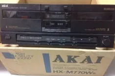 akai-doppel cassetten deck midihx-m770w dolby b c