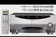 Audio Video Surround Receiver V-7773 D Ausgangsleistung: 120 Watt pro Kanal an 6 Ω (Stereo) inkl. FB silber KENWOOD -