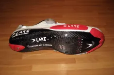 CX - 401 Renn Proffi Rad Schuh rot Fit Carbon Neu