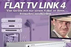 FLAT TV LINK 4 Audio / Video Source Selector elektronischer A/V Umschalter. Neuware aus altem Lagerb