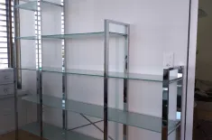 Glas/Metall Regal